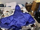 Landa K140 Royal Blue Crepe Halter Mermaid Formal Gown Dress