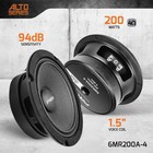 Prv Audio 6 5 Midrange Speakers Pair 6mr200a-4  200 Watts  4 Ohm Black 