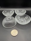 Vintage Heisey Diamond Pointed Salt Dip Salt Cellar Set Of 4