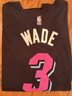 Nike Dri-fit Dwayne Wade Miami Heat Vice City D-wade Nba Jersey Shirt  3 Xl