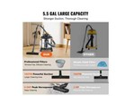New Wet Dry Shop Vac Vacuum 5 5 Gallon 6 Peak Hp Clean Blower Stainless Steel