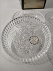  Set Of 4 Crystal Clear Signatures Cut Star Coasters 24  Lead Crystal 