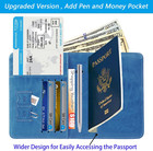 Passport Holder Cover Wallet Travel Essentials Rfid Blocking Leather Card Case I