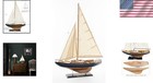 Handcrafted Wooden Sailboat Model Ship