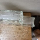 Vintage Retired Architectural Glass Block Rectangle Ice Cube Brick Wavy Lot Of 4