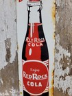 Vintage Red Rock Cola Porcelain Sign Old Beverage Soda Drink General Store Food