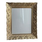 Vintage Gold Filigree Metal Deep Picture Frame 8x10 Victorian Hollywood Regency
