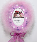 Feather Boa Picture Frame Purple 2 25  X 3  Baby Nursery Decor Special Moments