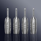 4pcs Viborg Vb402r Pure Copper Rhodium Plated Banana Connector For Speaker Cable