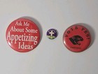 Vintage Pinback Button Lot Of 14 Advertising Political Sports Novelty Pins