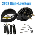 2pcs 128db Super Loud Train Horn High   Low Motorcycle Car Truck Suv Boat 12v