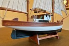 Vintage Wooden Model Ship 29    Long  29    Tall Very Nice