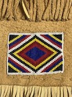 Vintage Native American Indian Beaded Fringe Leather Tobacco Medicine Pouch