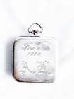 1918 Wwi France Engraved Silver Pocket Watch Verdun Battle War Marne Somme Ypres