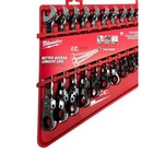 Milwaukee 48-22-9413 Flex Head Ratcheting Sae Combination Wrench Set - 15 Pc