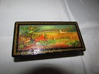 Vintage Mstera Russian Lacquer Box Hand Painted Signed Koher Ropgyok