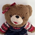 2019 Dan Dee Snowflake Teddy Bear Girl Sweater Dress Sitting Plush Christmas