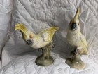 Pair Mcm Vintage Brad Keeler Pottery Cockatoos C a 1950s Ceramic Figures
