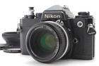  near Mint W box  Nikon Fe Black 35mm Slr Film Camera Ai 50mm F1 8 Lens Japan