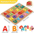 Alphabet Puzzle  Wooden Puzzles For Toddlers 3 4 5 Year Old  Abc Letter Puzzle 