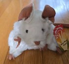 Folkmanis White Mouse Hand Puppet Plush Stuffed Animal 6  - New 