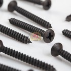 Phillips Oval Head Black Oxide Sheet Metal Screws  8x1 1 2  500