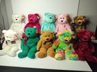 Ty Beanie Buddies Collection  lot Of  10  Vhtf Beanie Buddies Bears  p-4