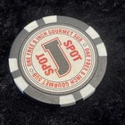 Jimmy Johns Free Sandwich Poker Chip Rare Hard To Find Black White