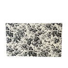 Gucci Herbarium Pet Feeding Mat Leather Black   Cream Designer Pet 692961 New