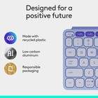 Logitech Keys-to-go 2 Portable Bluetooth Tablet Keyboard  Built-in Cover  Lilac