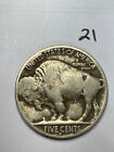 1913-d Type 2 Buffalo Nickel   good  Condition   21  Rare Date