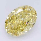 5 Ct Certified Vvs1 Oval Cut 9x11 Mm Natural Yellow Diamond Great Shine   Luster