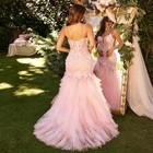 Tulle Prom Dresses Pink Mermaid Evening Dresses Princess Party Dresses