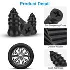 100pcs Tire Repair Rubber Nails Tyre Puncture Repair Screws Kit W  Screwdriver