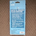 Lewis N  Clark Am pm 8-day Travel Pill Organizer W  16 Zip Pouches Gray 800