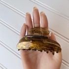 Vtg 1990s French Atelier Marbled Lucite Hair Clip - Large 3 75    -handmade France