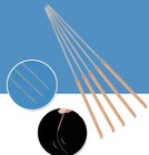 Acupuncture Copper Handle Long Large Sharp Needles Without Guide Tube 100 box