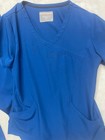 Women   s Skechers By Barco V-neck  Royal Blue Scrub Set Top Size M Bottom Size Mp