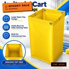 Janitorial Cart Replacement Bags For Housekeeping Cleaning Carts  2   pack 