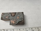 Vintage Letterpress Printing Block Bbb Bees Beehive Bugs Insects