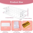 Cake Pop Stand Kit 21 Holes Acrylic Lollipop Holder With Sticks   Bags