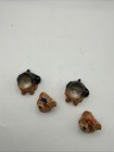 Kevin Francis Face Pots Lexie The Yorkie 2pc Yorkshire Terrier Trinket Pots