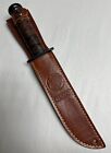 Usmc Knife With Leather Scabbard 