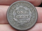 1846 Braided Hair Large Cent Penny- Vg fine Details  Medium Date