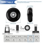 54mm 4pcs Luggage Suitcase Replacement Wheels For Trolley Case Travel Bags Ca   
