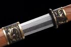 Handmade Chinese Tang Jian Sword Damascus Steel Razor Sharp Dragon Phoenix