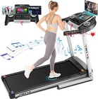 3 5hp Smart Folding Electric Treadmill Running Machine Adjustable Speed For Home