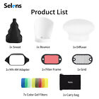 Selens Magnetic Diffuser Flash Modifier Light Sphere Grip Bounce Photography