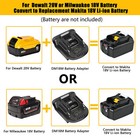 Battery Adapter Dm18m For De Walt 20v   Milwaukee 18v To Makita 18v Tools