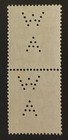 Australia  Gv 1931 36  Rare  Wa Perfin On 4d Yellow-olive Pair  C Of A Wmk  Muh 